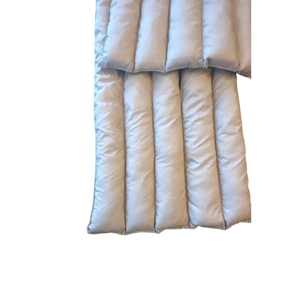 Look Quilted Beige Nylon Polyester Puffer Scarf One Size - Picture 4 of 4